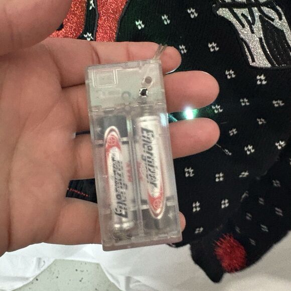 Spencer’s Chiristmas Ugly Sweater Feel the Joy Light Up Funny Tacky Holiday XL - Picture 6 of 8